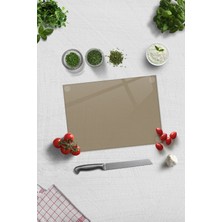 Feyza Design Şeffaf Cam Kesme Tablası, 25X35 Cm, Dayanıklı ve Şık Tasarım
