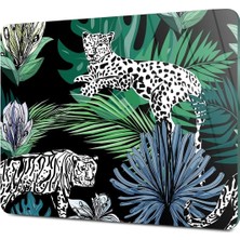 Feyza Design Vintage Leopar Desenli Cam Kesme ve Sunum Tahtası 20X30 cm