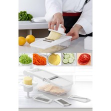 Feyza Design Pratik Çok Fonksiyonlu 5 Aparatlı Rende ve Doğrayıcı Seti