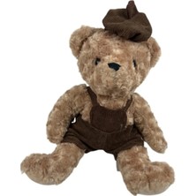 Top Rock Store Sevimli Kıyafetli Ayi Peluş Oyuncak 40 cm Hediyelik Uyku Arkadaşı