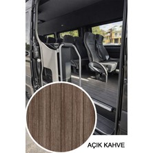 Sayın Tekstil Parke Desenli Araç Zemin Muşambası Çizgili - Açık Kahve - 200 cm