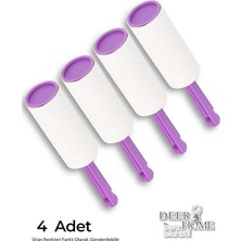 Özgürce 4'lü Tüy Toplama Rulo Seti, Kedi ve Köpek Tüyü Temizleme Aracı