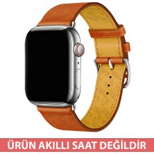 Dexmon Apple Watch ile Uyumlu 11 10 9 8 7 6 Ultra Se Uyumlu 42 44 45 46 49MM Gerçek Tokalı Deri Kordon