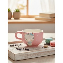 Tohana 3D Sevimli Hayvan Figürlü Seramik Kupa 400 ml