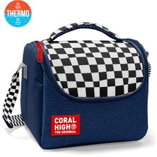 Coral High Kids Siyah Beyaz Dama Thermo Beslenme Çantası 37134