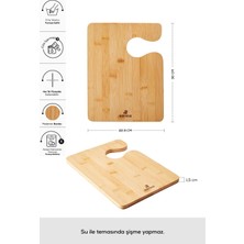 Feyza Design Bambu Kesme Tahtası 30 Cm, Dayanıklı ve Şık Mutfak Gereci