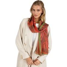 Neptune Marbling Kızıl Düş Şal