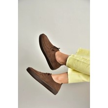 Fox Shoes Y602170902 Kahverengi Süet Bağcıklı Casual Ayakkabı