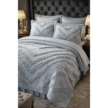 6 Parça Premium Lüks Saçaklı Pike Takımı (Pike - Çarşaf - Kırlent 2 Ad. - Yastık Kılıfı 2 Ad.)