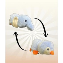 Top Rock Store Sevimli 27 cm Çift Taraflı Peluş Hayvanlar Oyun Arkadaşı Çevirince Dönüşür