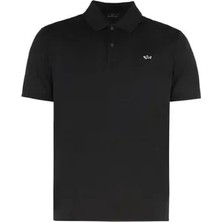 Paul & Shark Erkek Normal Kesim Pamuklu Pike Kumaş Kısa Kollu Siyah Polo Yaka T-Shirt 99311000-011
