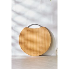 Feyza Design Küçük Bambu Kesme Tahtası 25 Cm, Şık ve Dayanıklı Mutfak Gereci