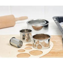 Feyza Design Çoklu Ölçüde Paslanmaz Çelik Kurabiye Kalıbı Seti, 5 Farklı Boyut