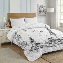 Micro Silikon Desenli Çift Kişilik Yorgan | 195×215 cm | Sıcak & Hafif