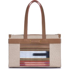 K'ai&Vrosi Midi Zua Taba Kanvas Omuz Çantası