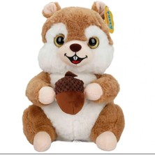 Top Rock Store Sevimli Peluş Sincap 30 cm Oyuncak Uyku Arkadaşım