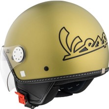 Vespa Kask Visor 4.0 Mat Yeşil
