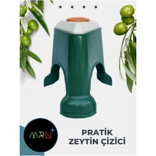 Feyza Design Pratik Zeytin Dilme ve Çizme Aparatı, Kesme Makinesi + Hediyeli Parmak Koruyucu