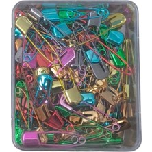 Hsc Bilişim Çengelli Iğne Kilitli Bebe Renkli Büyük 100 Adet