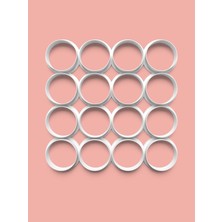 Feyza Design Çoklu Kesici Yuvarlak Kurabiye ve Şeker Hamuru Kalıbı 5 cm (1,97 Inç)