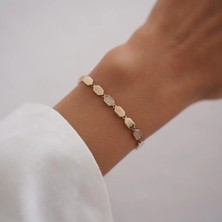 Altıntaş Taşlı Petek Altın Bileklik