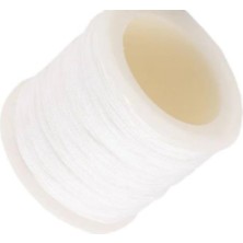 Hsc Bilişim Paraşüt Ipi, Bileklik-Kolye Örgü Ipi 1 mm 50 Metre Beyaz
