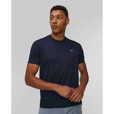 Paul & Shark Erkek Regular Fit Ribanalı Yakalı Metalik Logo Detaylı Pamuklu Kısa Kollu Lacivert T-Shirt 99311005-013