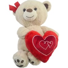 Top Rock Store Sevimli Kalpli Ayıcık 30 cm Uyku Arkadaşı