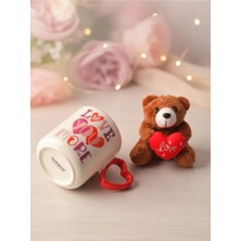 Tohana Ayıcık Peluş Anahtarlıklı Porselen Kupa