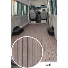 Sayın Tekstil Parke Desenli Taban Muşambası Çizgili - Gri - 200 cm