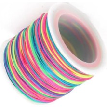 Hsc Bilişim Paraşüt Ipi, Bileklik-Kolye Örgü Ipi 1 mm 50 Metre Karışık