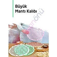 Feyza Design Beyaz Büyük Mantı Kalıbı, Hamur Kesme Aparatı, 32 Cm, Pratik ve Kullanışlı