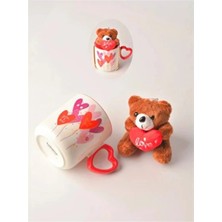 Tohana Ayıcık Peluş Anahtarlıklı Porselen Kupa