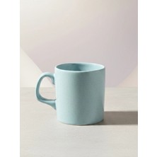 Dörtel Tedarik Simli Mavi Renk Seramik Kupa