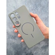 Pirok Store Samsung Galaxy S26 Ultra Magsafe Uyumlu Kablosuz Şarj Destekli Yumuşak Soft Mükemmel Manyetik Esnek Lansman Silikon Kılıf