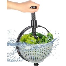 Feyza Design Dönebilen Büyük Boy Salata Kurutucu Süzgeç, Pratik ve Çok Amaçlı Kullanım