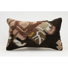 Kilim Wholesale El Yapımı Kilimden Yapılmış Vintage Kırlent Kılıfı, Yün, 30X50 cm