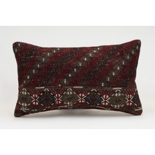 Kilim Wholesale El Yapımı Kilimden Yapılmış Vintage Kırlent Kılıfı, Yün, 30X50 cm