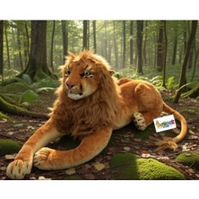 Top Rock Store Aslan Peluş Oyuncak Ormanlar Kralı Dev Boy 110 cm Hediyelik Uyku Arkadaşı