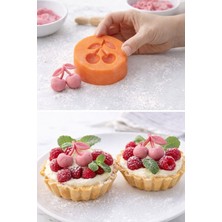 Feyza Design Kiraz Figürlü Gıda Şeker Hamuru, Sabun ve Mum Kalıp Silikon Kalıp