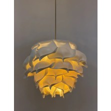 Maison Avf Yeni Modern Eva Gül Krem Tasarım Sarkıt Avize Orta Boy