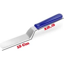 Feyza Design Eğik Pasta Spatulası, Oval Uç, 15 Cm, Pratik ve Dayanıklı Mutfak Aracı