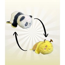 Top Rock Store Sevimli 27 cm Çift Taraflı Peluş Hayvanlar Oyun Arkadaşı Çevirince Dönüşür