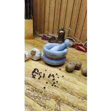 Feyza Design Mermer Havan Gri, Orta Boy, Sarımsak Döveci, Estetik ve Dayanıklı