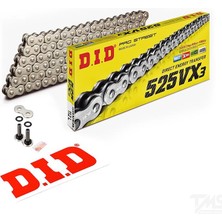 Did 525-114VX3 2019-2025 Triumph Scrambler 1200 Xe Uyumlu Zincir Vx3 Xring Silver (Gümüş) Renk