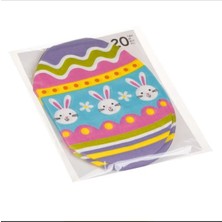 Feyza Design Renkli Paskalya Yumurtası ve Tavşan Desenli Peçete, Şık ve Eğlenceli Set