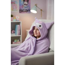 Miniso Sanrio Lisanslı Kuromi Kapüşonlu Battaniye