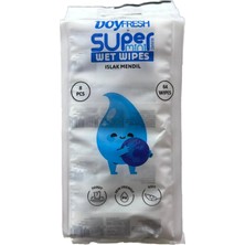 Miniso Doyfresh Super 8li Mini Islak Mendil (Beyaz)