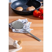 Feyza Design Paslanmaz Çelik Büyük Servis Kevgir, Dayanıklı ve Şık Mutfak Gereci