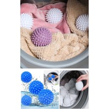 Özgürce Iki Adet Tüy Toplayıcı ve Kırışık Önleyici Çamaşır Kurutma Topu